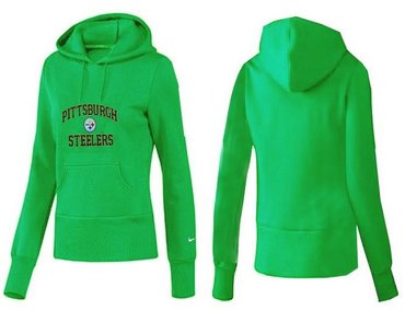 Women Pittsburgh Steelers Logo Pullover Hoodie-- (17)