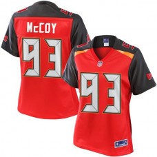 Women Pro Line Gerald McCoy Red Tampa Bay Buccaneers #93 Jersey