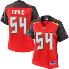 Women Pro Line Lavonte David Red Tampa Bay Buccaneers #54 Jersey