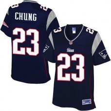 Women Pro Line New England Patriots #23 Patrick Chung Team Color Jersey