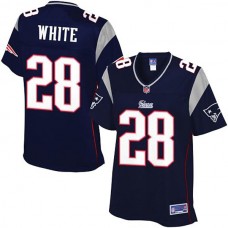 Women Pro Line New England Patriots #28 James White Team Color Jersey