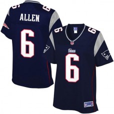 Women Pro Line New England Patriots #6 Ryan Allen Team Color Jersey