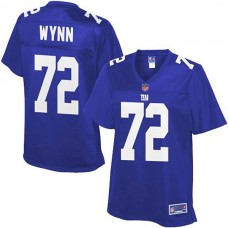 Women Pro Line New York Giants #72 Kerry Wynn Team Color Jersey