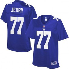 Women Pro Line New York Giants #77 John Jerry Team Color Jersey