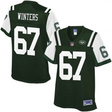 Women Pro Line New York Jets #67 Brian Winters Team Color Jersey