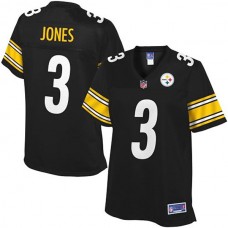 Women Pro Line Pittsburgh Steelers #3 Landry Jones Team Color Jersey