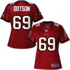 Women Pro Line Tampa Bay Buccaneers #69 Demar Dotson Team Color Jersey