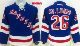 Women Rangers #26 Martin St.Louis Blue Home Stitched NHL Jersey