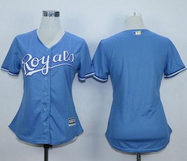 Women Royals Blank Light Blue Alternate 1 Stitched MLB Jersey