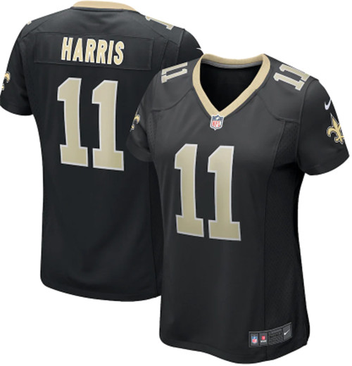 Women Saints #11 Deonte Harris Vapor Untouchable Limited Black Jersey