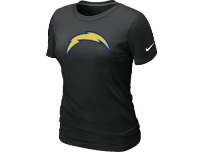Women San Diego Charger Black Logo T-Shirt