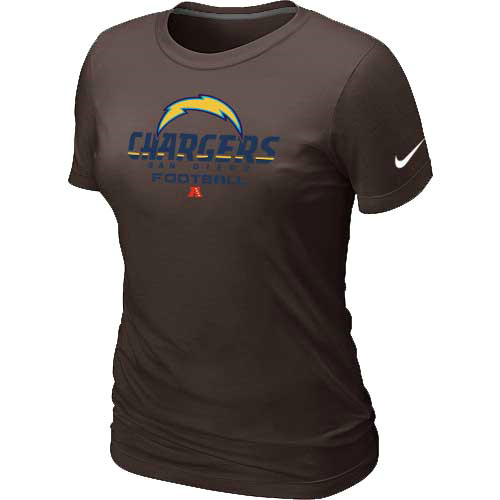 Women San Diego Charger Brown  T-Shirt