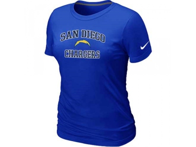 Women San Diego Charger Heart & Soul Blue T-Shirt