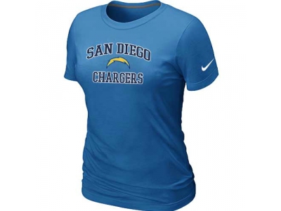 Women San Diego Charger Heart & Soul L.blue T-Shirt