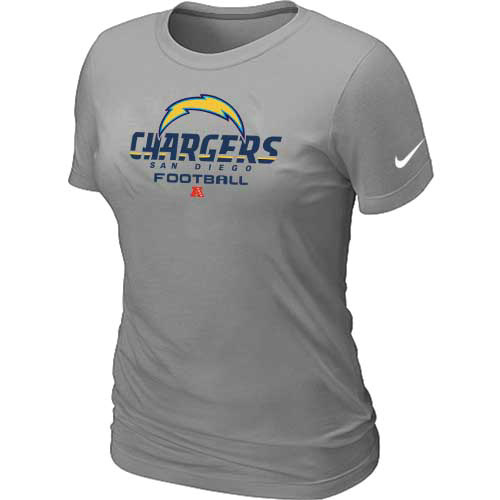 Women San Diego Charger L.Grey T-Shirt