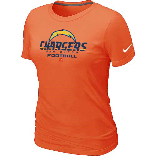 Women San Diego Charger Orange T-Shirt