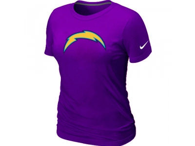 Women San Diego Charger Purple Logo T-Shirt