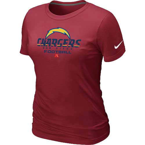 Women San Diego Charger Red T-Shirt