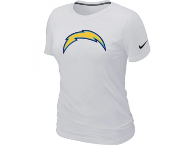 Women San Diego Charger White Logo T-Shirt