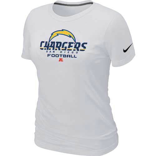 Women San Diego Charger White T-Shirt