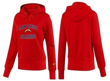Women San Diego Chargers Logo Pullover Hoodie-- (13)