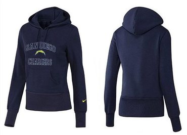 Women San Diego Chargers Logo Pullover Hoodie-- (19)
