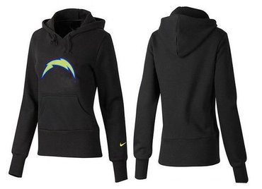 Women San Diego Chargers Logo Pullover Hoodie-- (2)
