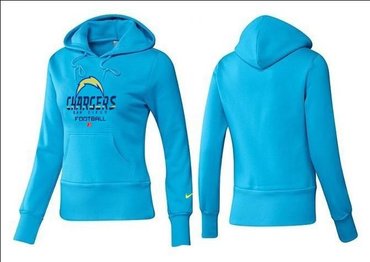Women San Diego Chargers Logo Pullover Hoodie-- (29)