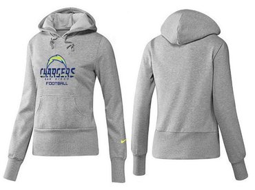 Women San Diego Chargers Logo Pullover Hoodie-- (32)