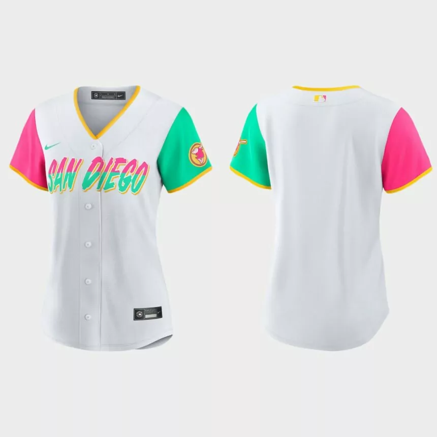 Women San Diego Padres Blake Snell Nike White Brown Replica Home Jersey