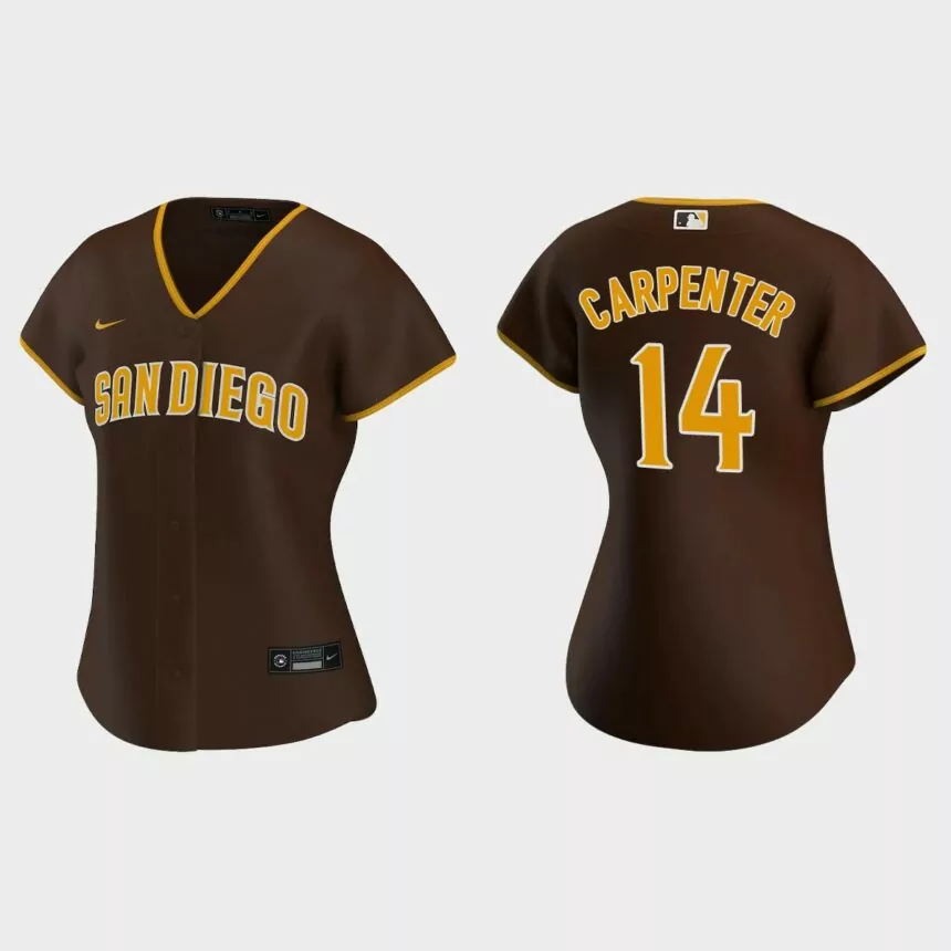 Women San Diego Padres Matt Carpenter Brown Replica Jersey