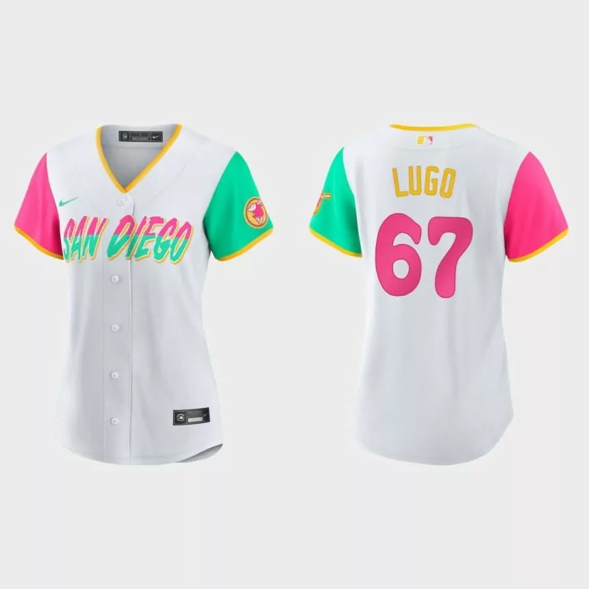 Women San Diego Padres Seth Lugo White City Connect Replica Jersey
