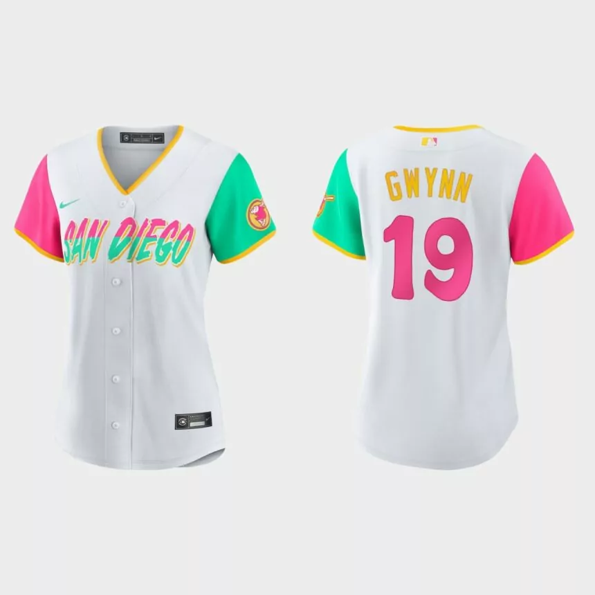 Women San Diego Padres Tony Gwynn White 2022 City Connect Replica Jersey
