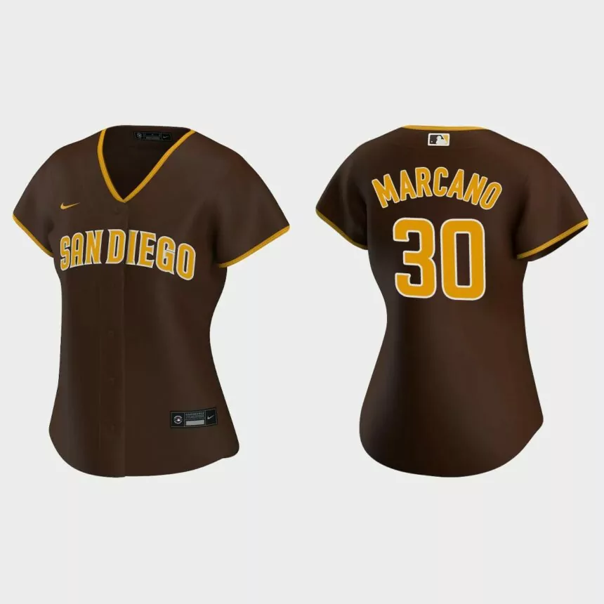 Women San Diego Padres Tucupita Marcano Brown Replica Jersey
