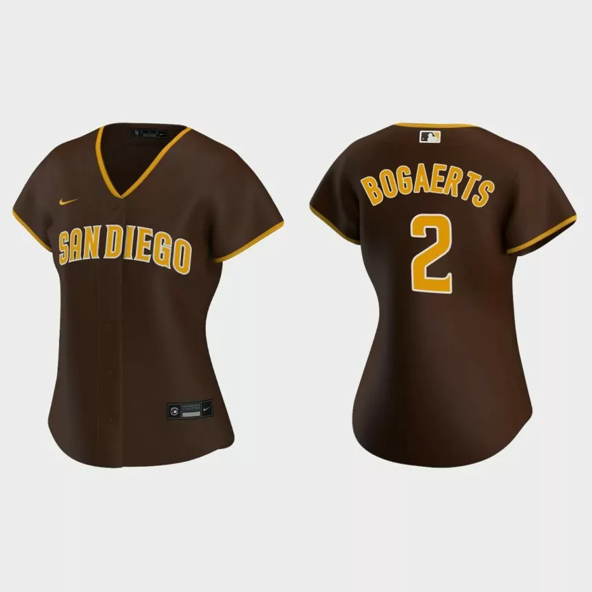 Women San Diego Padres Xander Bogaerts Brown Replica Jersey