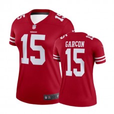 Women San Francisco 49ers #15 Pierre Garcon Scarlet Legend Jersey