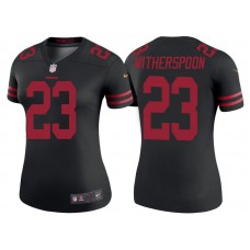 Women San Francisco 49ers #23 Ahkello Witherspoon Black Color Rush Legend Jersey