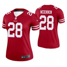 Women San Francisco 49ers #28 Jerick McKinnon Scarlet Legend Jersey