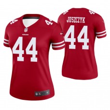 Women San Francisco 49ers #44 Kyle Juszczyk Scarlet Legend Jersey