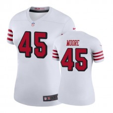 Women San Francisco 49ers #45 Tarvarius Moore White Color Rush Legend Player Jersey