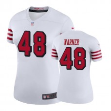 Women San Francisco 49ers #48 Fred Warner White Color Rush Legend Player Jersey