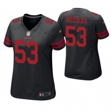 Women San Francisco 49ers #53 Mark Nzeocha Black Game Jersey
