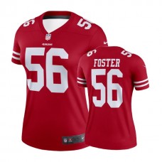 Women San Francisco 49ers #56 Reuben Foster Scarlet Legend Jersey