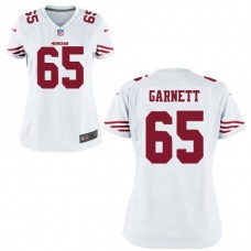 Women San Francisco 49ers #65 Joshua Garnett White Game Jersey