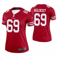 Women San Francisco 49ers #69 Mike McGlinchey Scarlet Legend Jersey