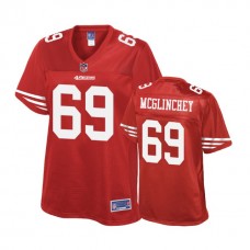 Women San Francisco 49ers #69 Mike McGlinchey Scarlet Pro Line Player Jersey