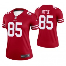 Women San Francisco 49ers #85 George Kittle Scarlet Legend Jersey