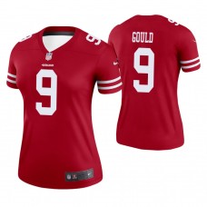 Women San Francisco 49ers #9 Robbie Gould Scarlet Legend Jersey