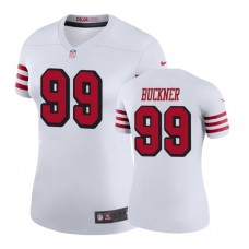 Women San Francisco 49ers #99 DeForest Buckner White Color Rush Legend Player Jersey