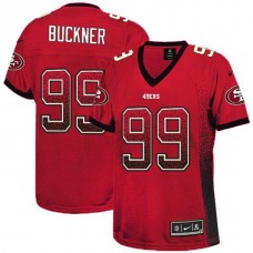 Women San Francisco 49ers #99 Deforest Buckner Red Drift Fashion Jersey